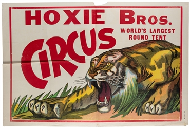  Hoxie Bros. Circus. Group of 10 posters. Circa 1950s/60s. C...