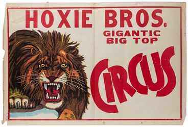  Hoxie Bros. Circus. Group of 10 posters. Circa 1950s/60s. C...