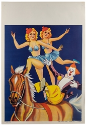  Lot of 10 Circus Stock Posters. 1960s/70s. Ten offset litho...