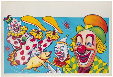  Lot of 10 Circus Stock Posters. 1960s/70s. Ten offset litho...