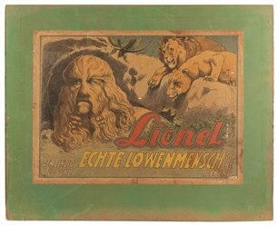 Lionel der Einzig Echte Löwenmensch der Erde. Hamburg: Adol...