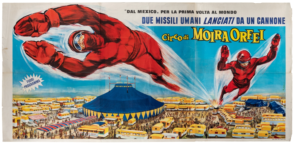  COLIZZI, Marcello (1929-2022). Circo Moira Orfei Poster. Mi...