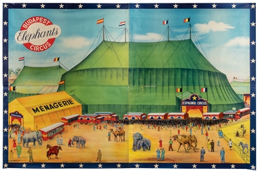  Budapest Elephants Circus. Courtrai: Léon Beyaert-Sioen. Ci...