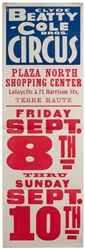  Clyde Beatty and Cole Bros. Circus Posters. Group of 15 pos...