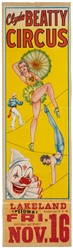  Clyde Beatty and Cole Bros. Circus Posters. Group of 15 pos...