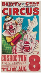  Clyde Beatty and Cole Bros. Circus Posters. Group of 15 pos...