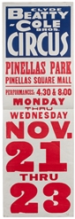  Clyde Beatty and Cole Bros. Circus Posters. Group of 15 pos...
