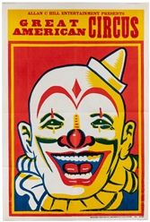  Two Circus Clown Posters. Cincinnati: Enquirer Printing, ca...