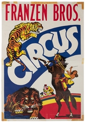  Ten Assorted Circus Posters. V.p., ca. mid-20th century. Ci...