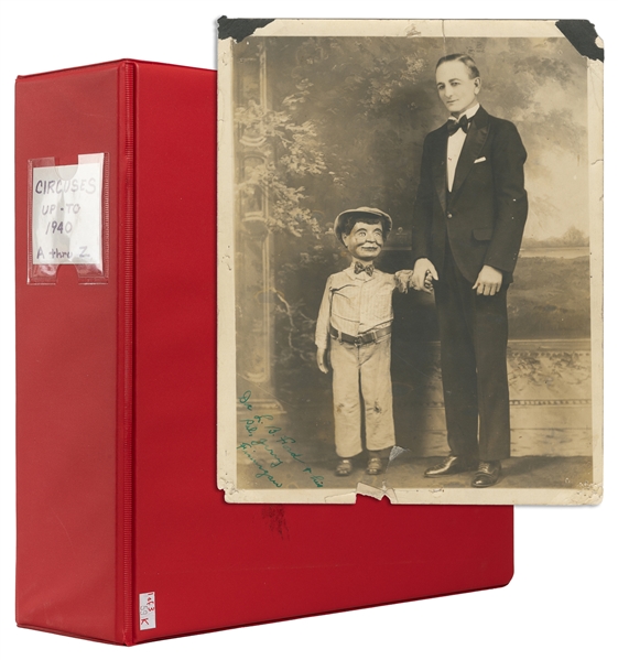  Large Collection of Nearly 200 Items of Circus Ephemera and...