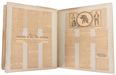  [NEW YORK HIPPODROME]. Large scrapbook related to the openi...