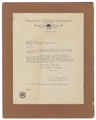  DEMILLE, Cecil B. (1881 – 1959). Two TLSs to Pat Valdo. Hol...