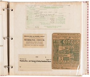  Ringling Bros. and Barnum & Bailey binder of ephemera. Circ...