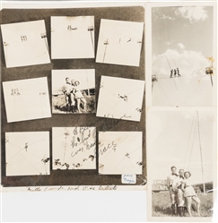  Three binders of American circus ephemera and photos. Circa...