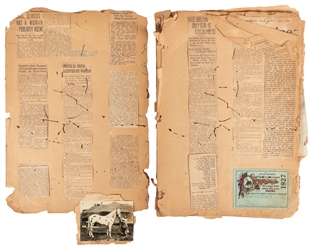  An Early 20th Century Circus Scrapbook. Folio (15 x 10 ½"),...