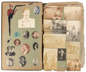  An Early 20th Century Circus Snapshot and Ephemera Scrapboo...