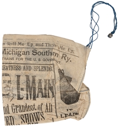  Walter L. Main 1895 souvenir advertising parachute. Anderso...