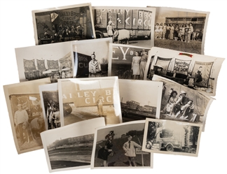  [DAILEY BROS. CIRCUS]. Large Group of Nearly 200 Snapshots ...