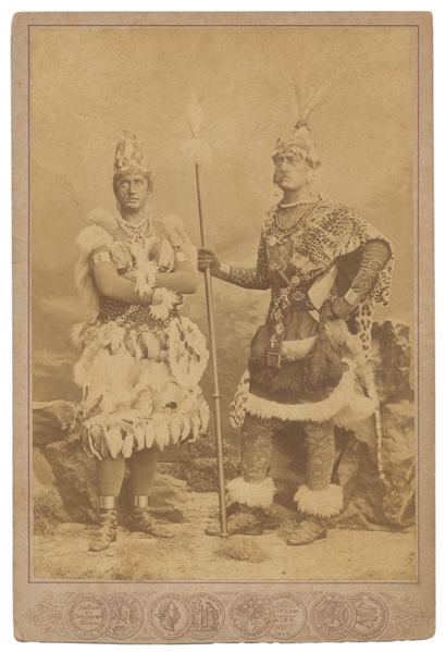  Cabinet photo of two circus performers. [Germany or Austria...