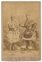  Cabinet photo of two circus performers. [Germany or Austria...