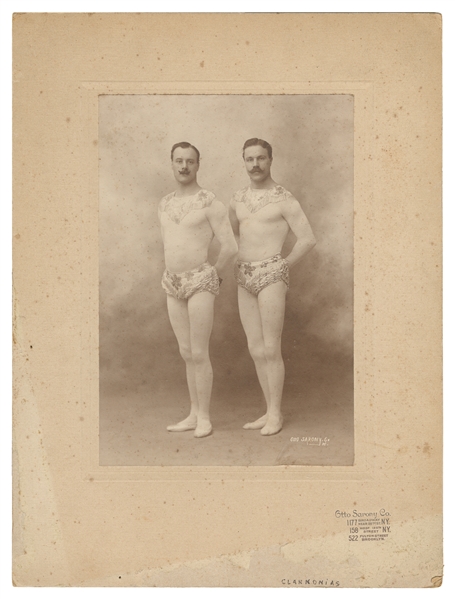  [CIRCUS]. Group of 3 Cabinet Cards and a Boudoir Cabinet Ca...