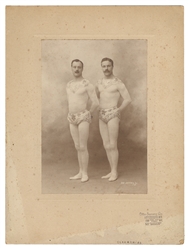  [CIRCUS]. Group of 3 Cabinet Cards and a Boudoir Cabinet Ca...