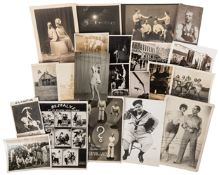  Group of Nearly 50 Photographs of Circus Acts or Assorted O...