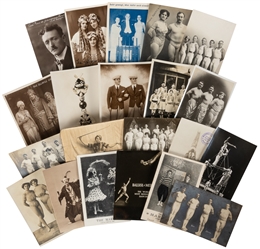  Large Group of Nearly 225 European Postcards or Real Photo ...