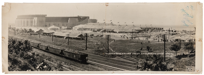  [MEINER, F., photographer]. Pair of Panoramic Photographs o...
