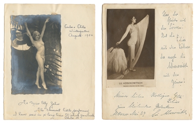  [SCRAPBOOK]. Disbound Leaves of an Early German Circus Scra...