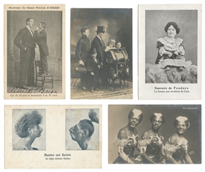  [SIDESHOWS]. Group of Nearly 20 Photographs, Postcards, Rea...