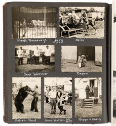  [WALLENDA, Beppo and Mary]. Photo Album of Nearly 150 Snaps...