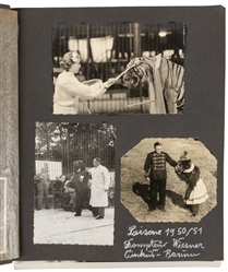  [WALLENDA, Beppo and Mary]. Photo Album of Nearly 150 Snaps...