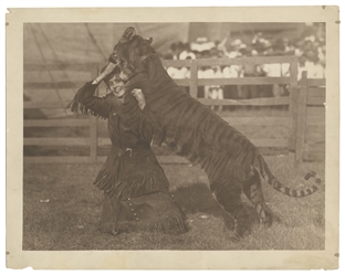  STARK, Mabel. Group of Five Photographs. Set of photographs...