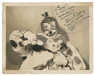  [CIRCUS]. Four signed circus photographs. Inscribed and sig...