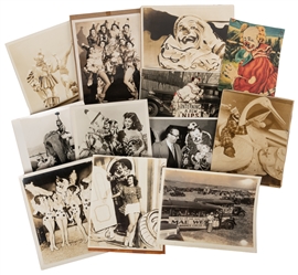  [CLOWNS]. File of circus clown photographs. American, ca. 1...