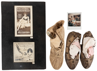 LEITZEL, Lillian (1892 – 1931). Lillian Leitzel's Shoes. Th...