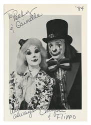  Collection of circus and clown photographs. Approximately 1...