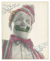  Collection of circus and clown photographs. Approximately 1...