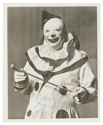  Collection of circus and clown photographs. Approximately 1...