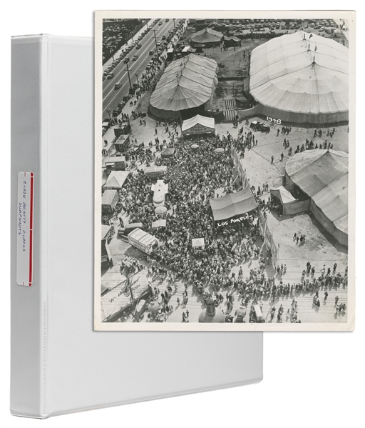  Clyde Beatty-Cole Bros Circus Photo Album and Ephemera. Cir...