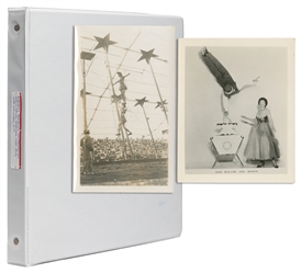  Collection of 70 photographs of circus performers. Early 20...