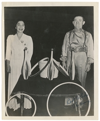  Collection of 70 photographs of circus performers. Early 20...