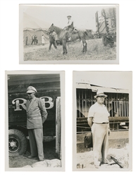  Album of circus performers and personnel photographs. Appro...