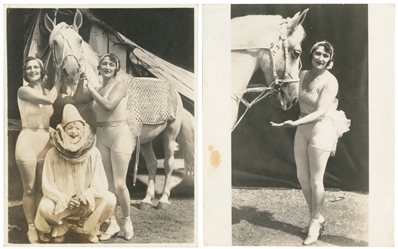   Seven Circus Photographs by H.A. Atwell. Seven photographs...