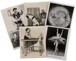  Specialty Circus Act Photos and Ephemera. Group of photos, ...