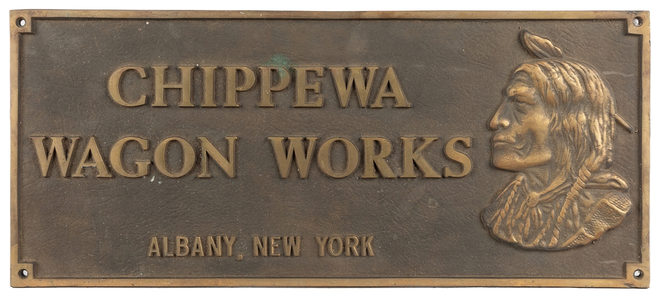 Chippewa Wagon Works Sign.
