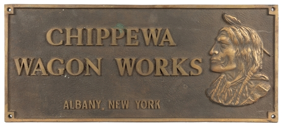 Chippewa Wagon Works Sign.