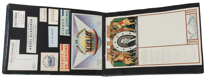  Scrapbook of European Circus and Variety Artist Letterhead ...
