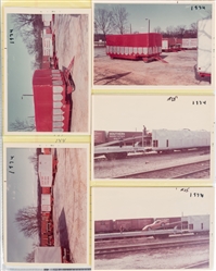  Ringling Bros and Barnum &. Bailey railroad and wagons phot...